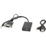 Lanberg AD-0021-BK Adaptador VGA Macho a HDMI Hembra con Audio